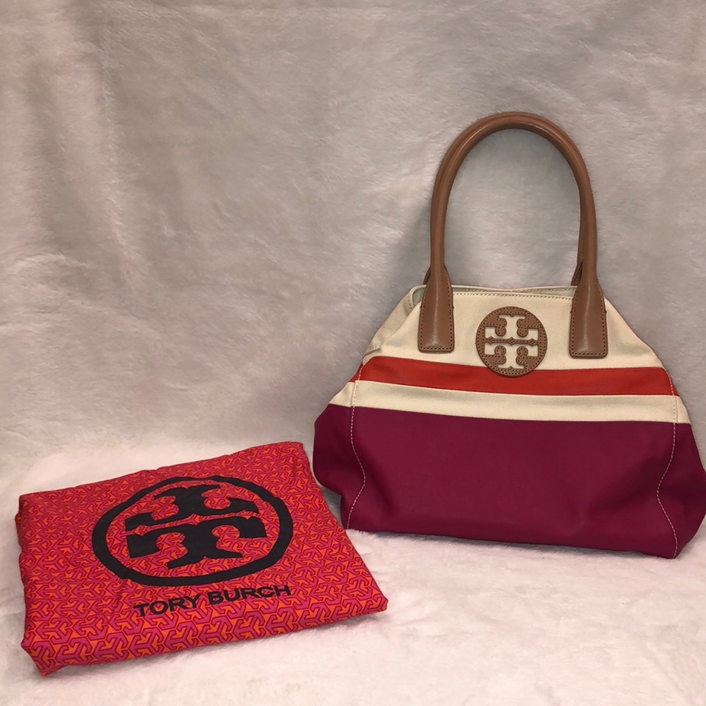 TORY BURCH Beach Canvas Dipped Tote